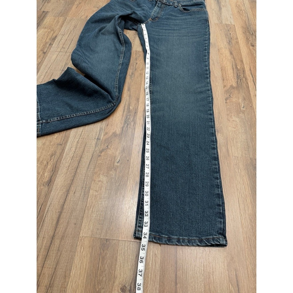 Wrangler 20X Jeans 33x34 Straight Stretch Dark Wash Western - Picture 7 of 9